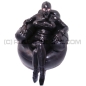 Preview: Unique and in stock: Demask Torpedotits-Catsuit in Size Female 5 - black - with openface-hood